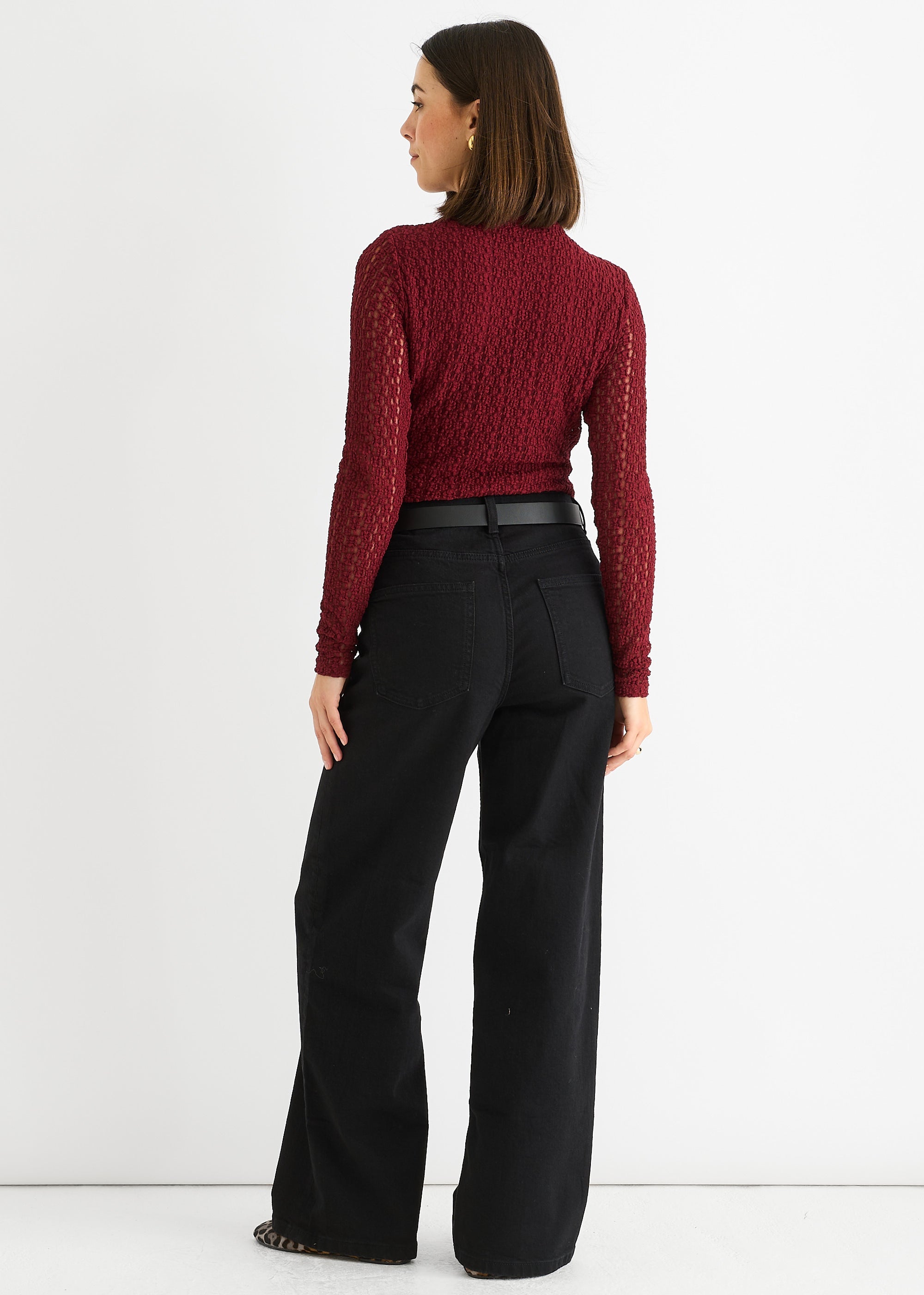 Lace long sleeve top