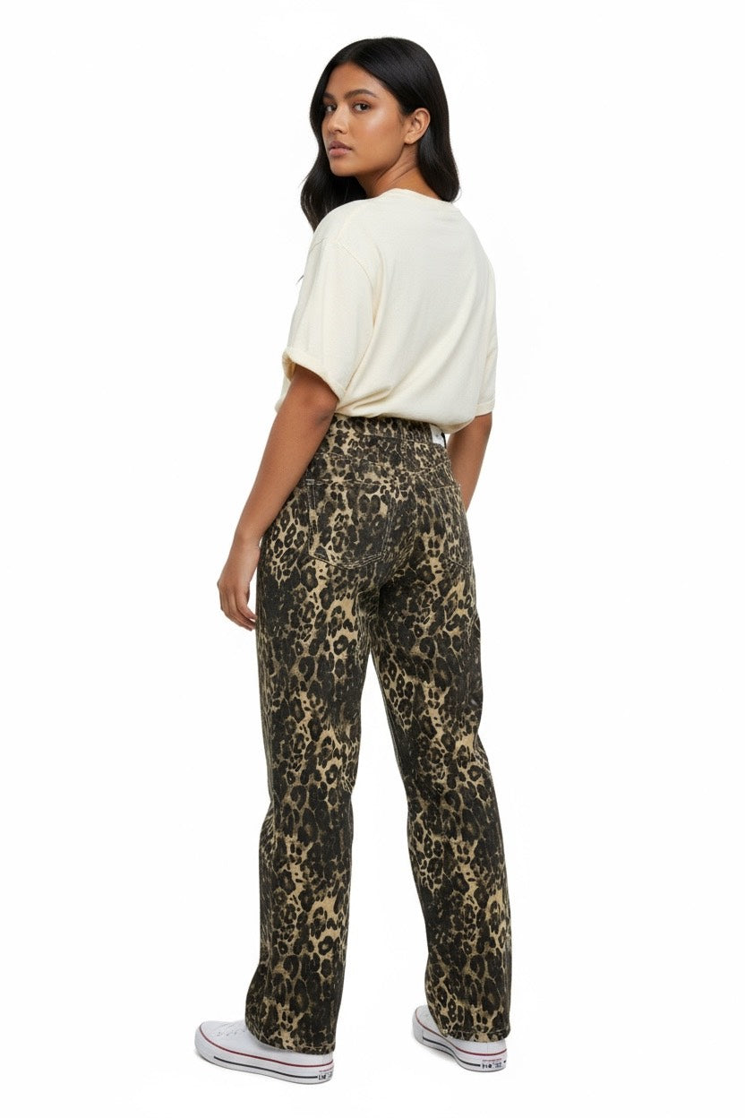 Leopard Print Jeans (Super Stretch)