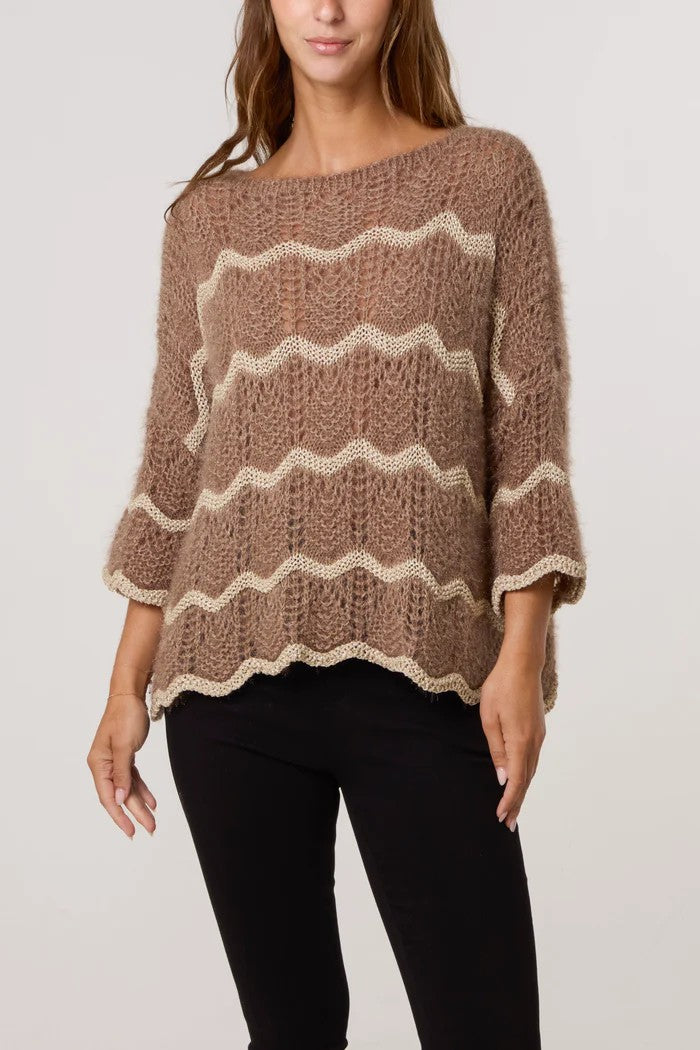 Autumn shimmer wave jumper