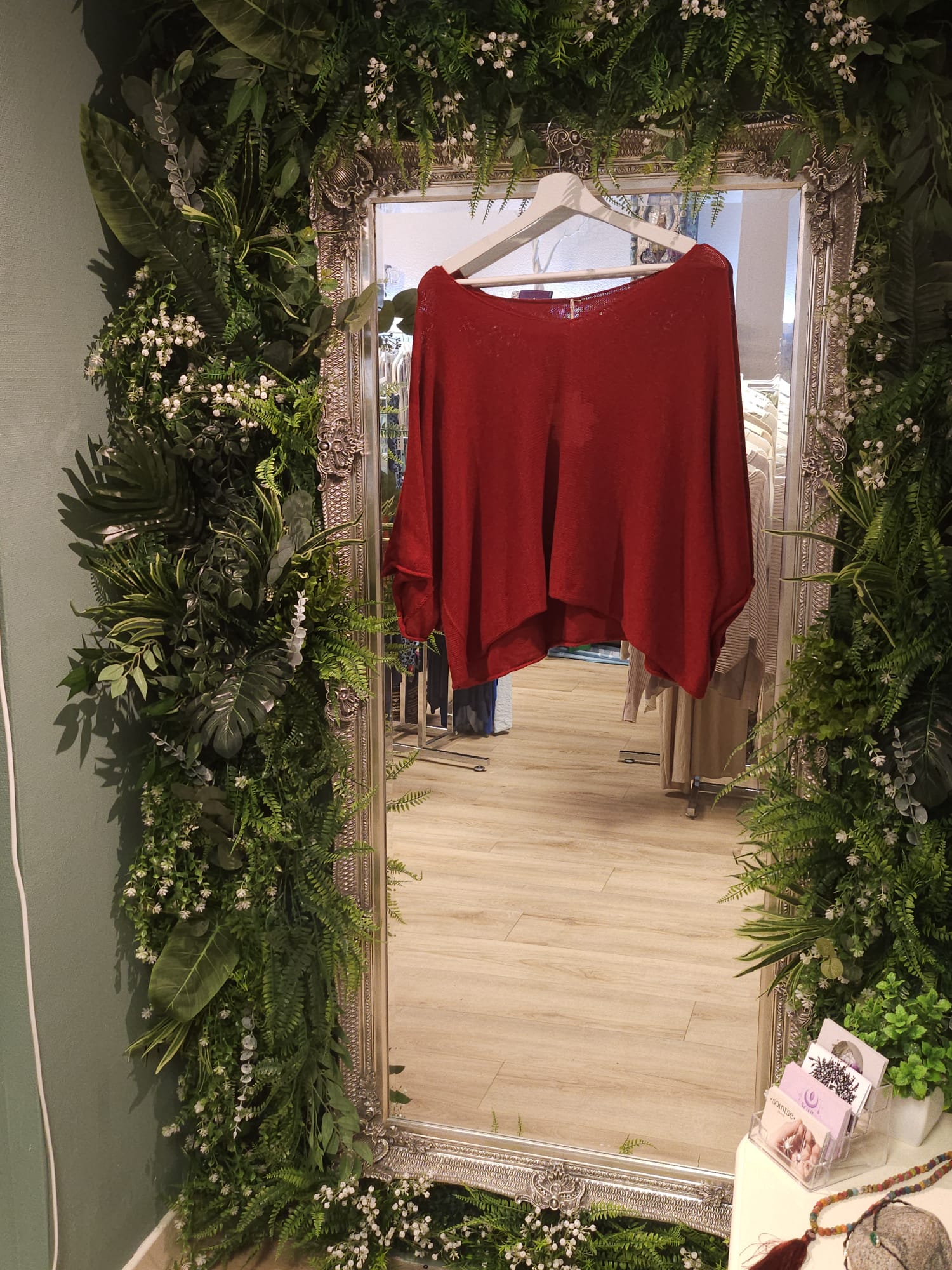 Bonnie knit jumper, red