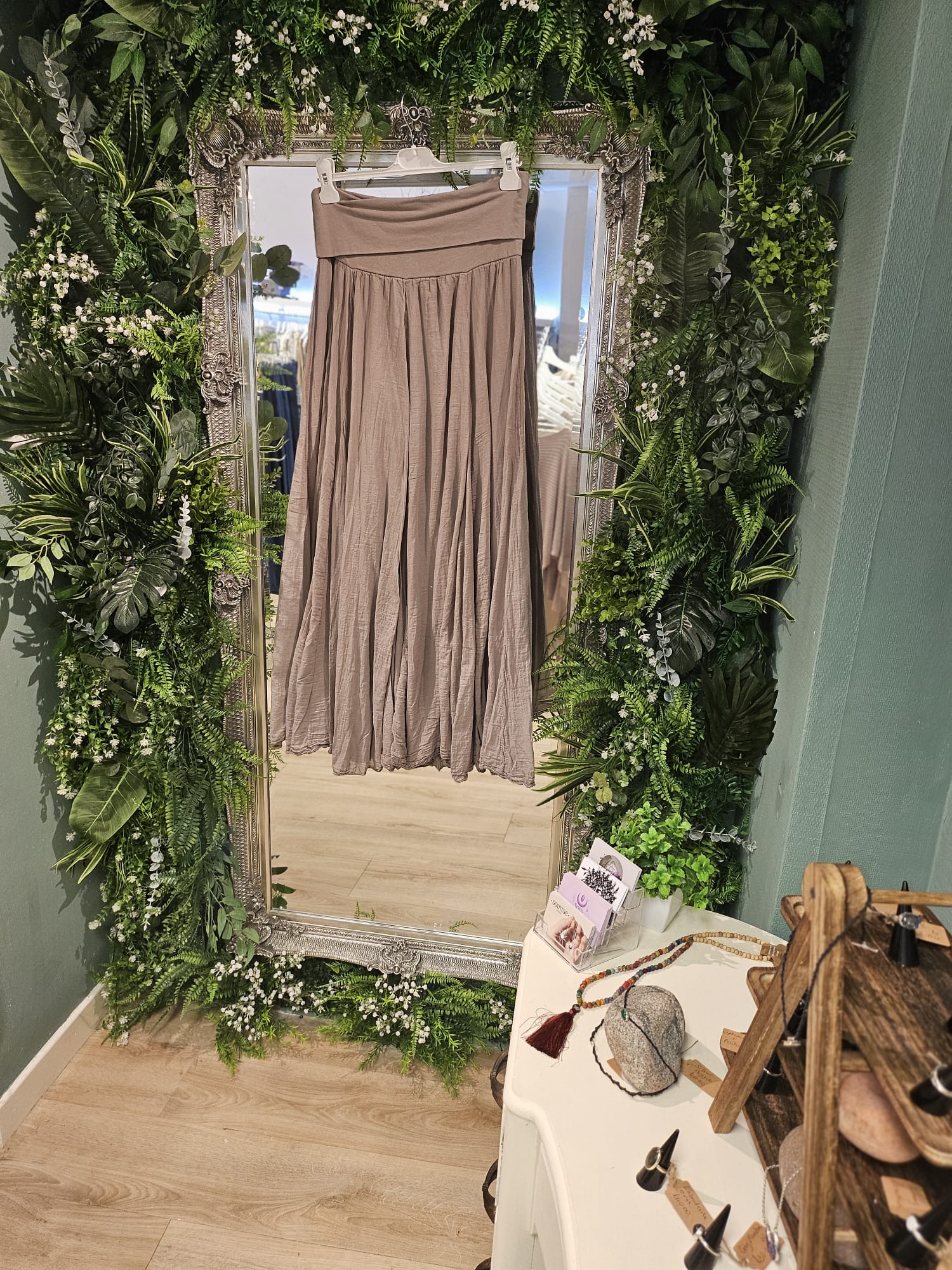 Maya long skirt, mocha