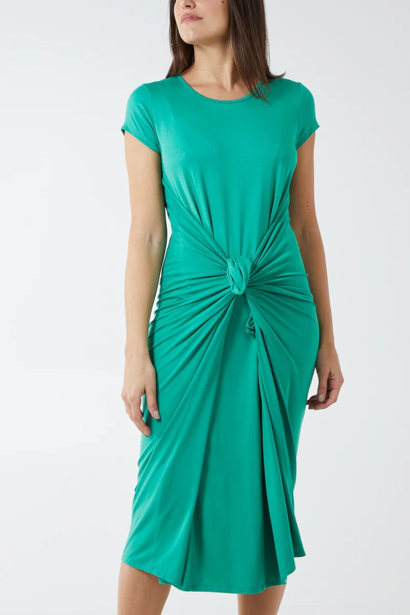 Parachute dress, jade