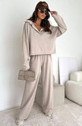Zuma collared two piece co-ord loungewear set